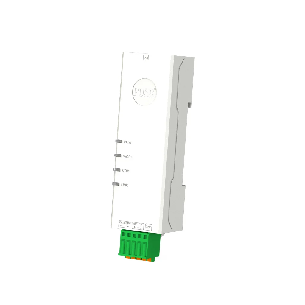 USR-DR132/134 مسلسل صناعي صغير جدًا من نوع السكك الحديدية RS232/RS485 إلى محول Etehrnet Modbus TCP/RTU تحويل TCP/UDP/HTTP