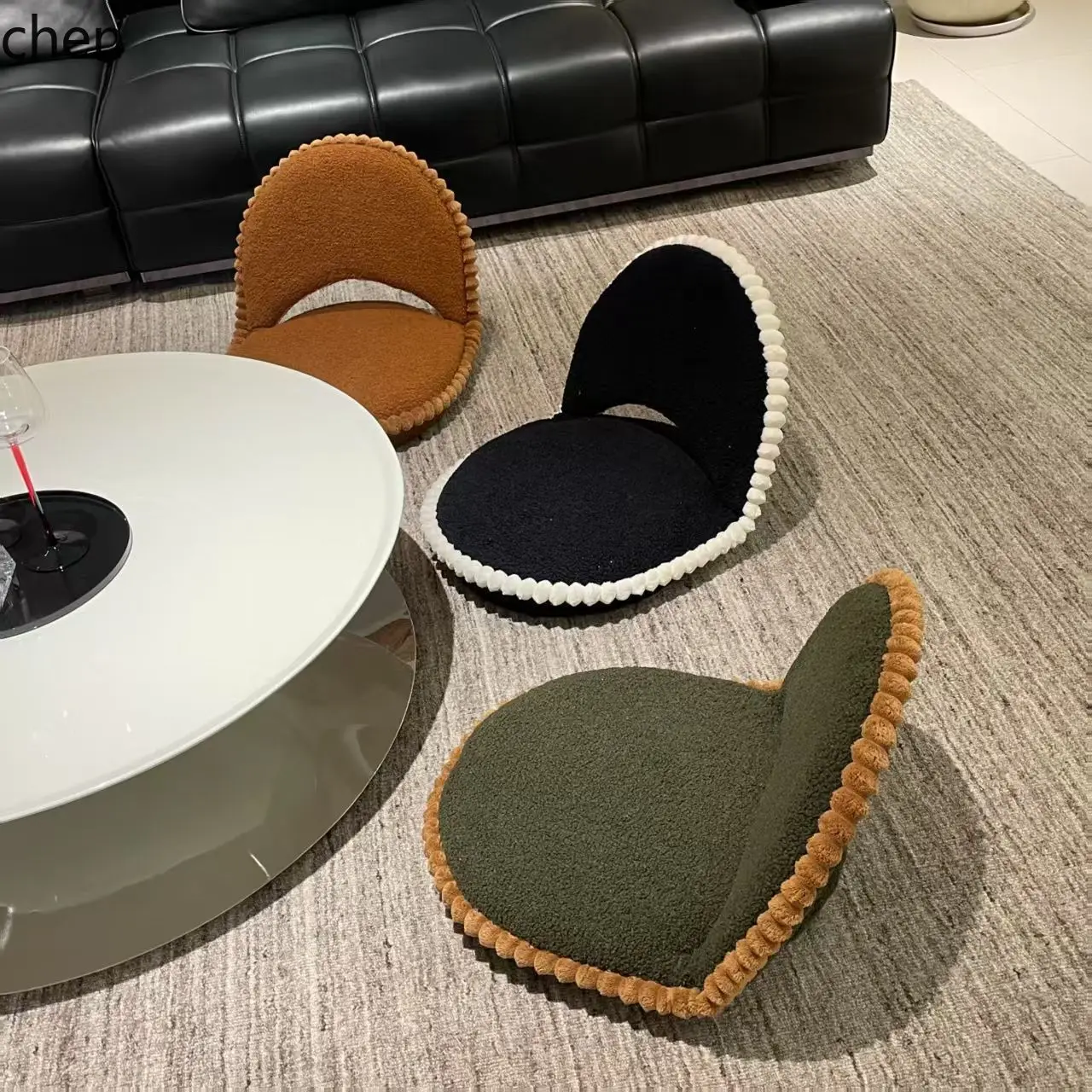 YFY Lazy Sofa Carpet Seat Sofa Bay Window Integrated Sofa Bed Tatami Folding Chair Single Backrest Chair Three-Person