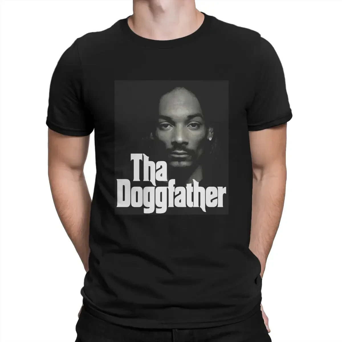 Tha Dogfather Man's TShirt Rap singer Cordozar Broadus Jr Crewneck Tops 100% Cotton T Shirt Humor Top Quality Birthday