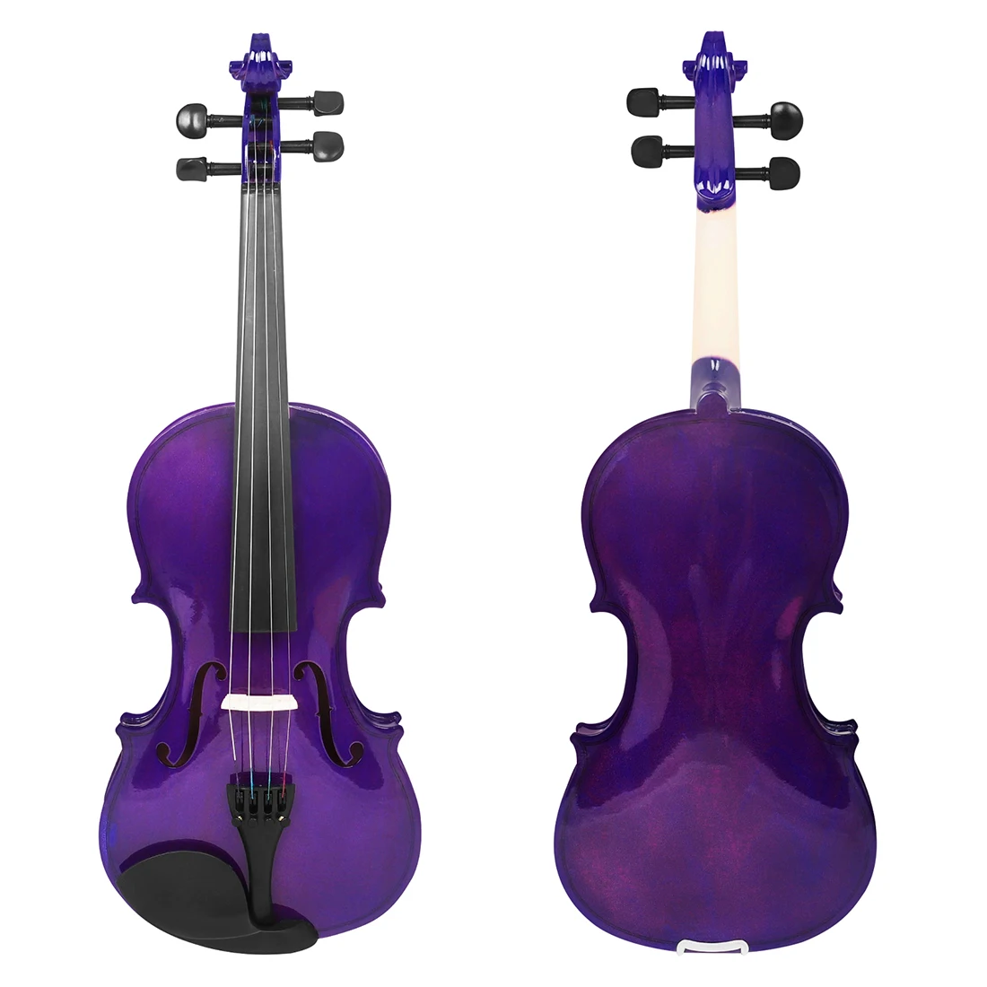 Violin Professional 4/4 Beginners Student Violin High Quality Purple Violin Musical Instrument with Case Bow Accessories