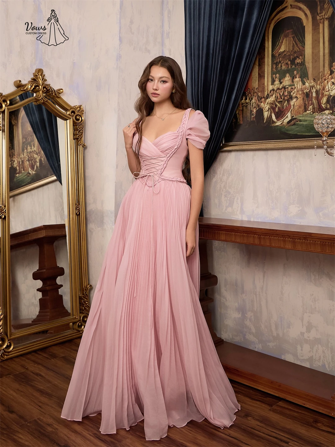 Vows Chiffon Women's Evening Dress Woman Dresses Custom Made Luxury Dresses for Party Candle Line A Elegant Gown Robe Soiree