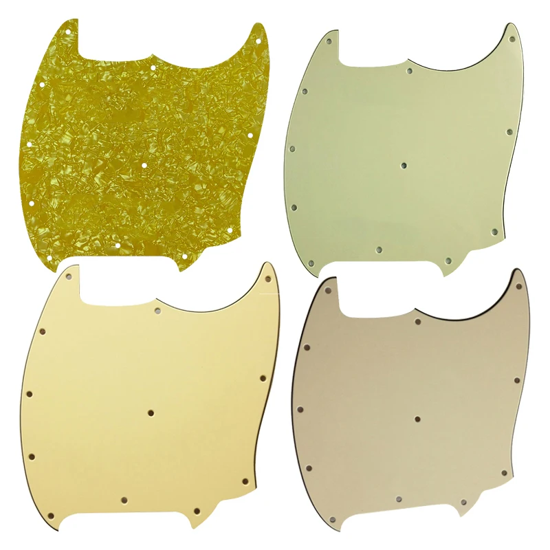 

XinYue пользовательские гитарные части с 12 винтами для FD Mustang Blank Guitar PickGuard лучшее качество гитара царапин пластина многоцветная