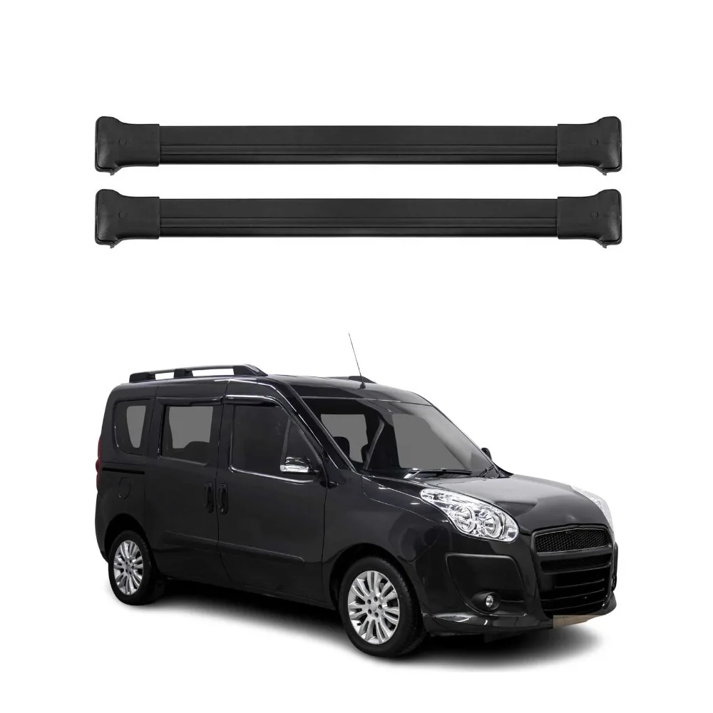 

For RAM ProMaster City 2015-2022 Roof Rack Cross Bars Black 2Pcs Luggage Carrier