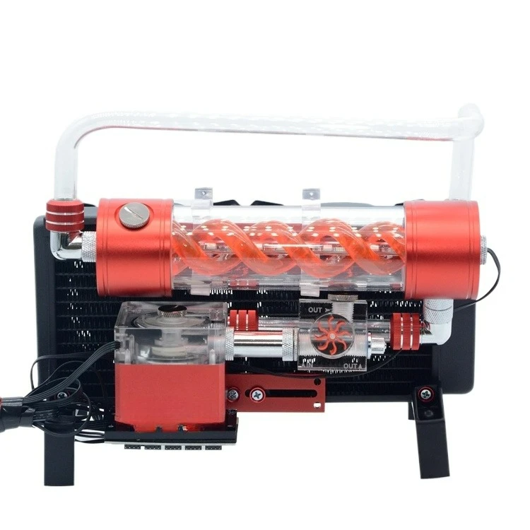 Laptop water cooling hard pipe set water pump flow 800L remote control color change 4