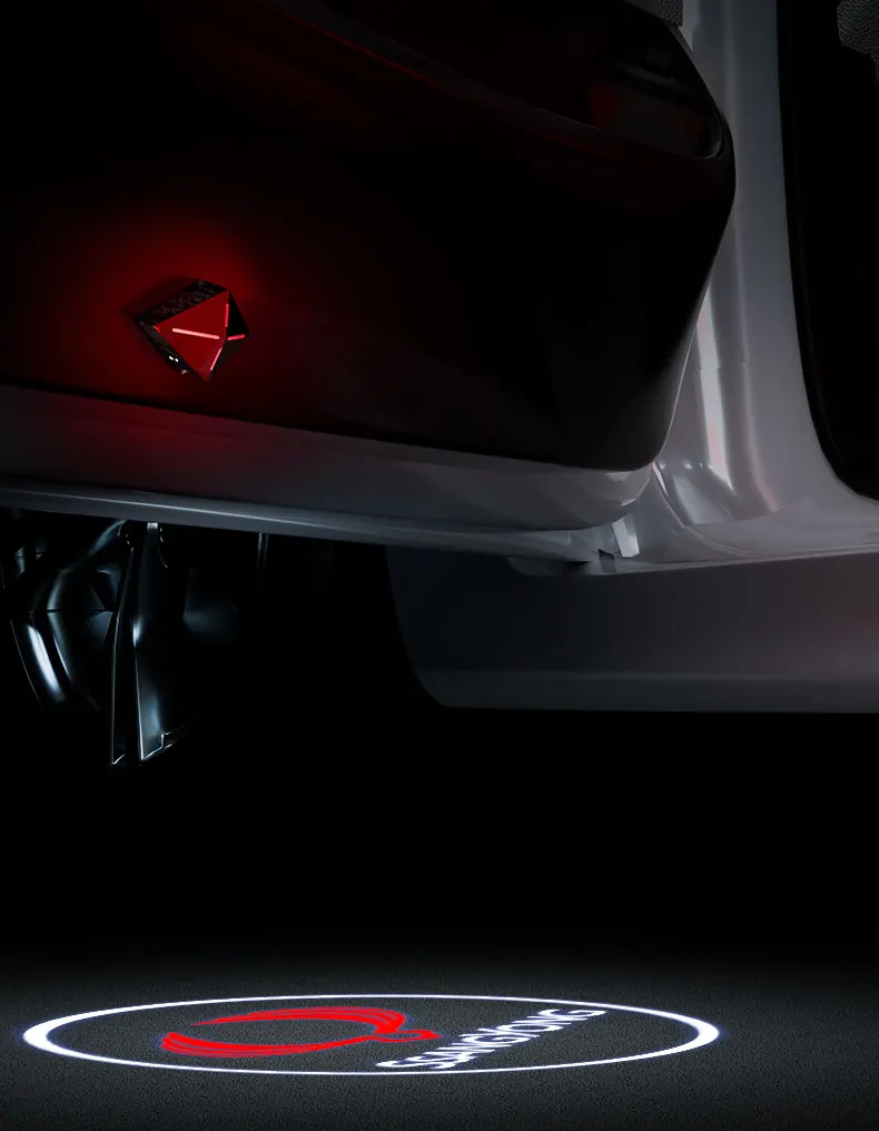 

2pcs Car door welcome light accessories for Ssangyong Actyon 1 2 Chairman Istana Korando ck Musso Rexton