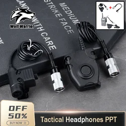 New Civil Tactic Aviation Plug Series PTT For MSA/EARMOR/TCA/TRI Headset Accessories Dummy Mode