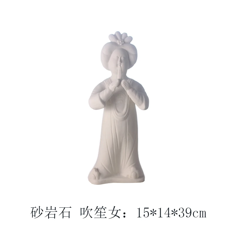 Tang Dynasty Musical Figure Model, Neo-Chinese Style, Collect Ornaments, Tabletop Decoration, Micromodel Character Model