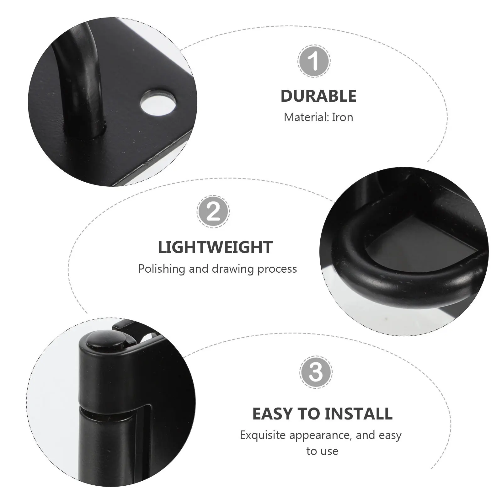 2 قطعة خزنة من الفولاذ المقاوم للصدأ قفل بمشبك للأبواب والنوافذ والمكاتب أقفاص الحيوانات الأليفة سهلة التركيب قفل بمشبك للباب الآمن