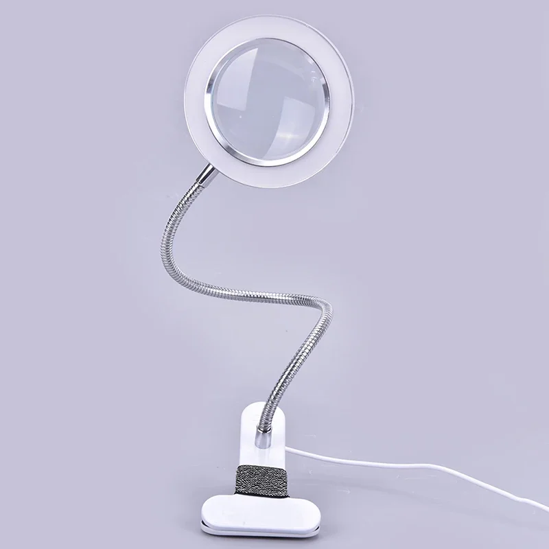 8X LED Magnifying Glass Lamp Desk Table Light Loupe Magnifier Tattoo Nail Art practice hand for acrylic nails nails accessories