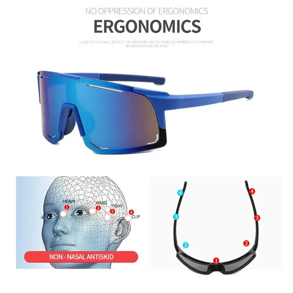 Polarized Cycling Sunglasses for Men and Women, UV Protection, Windproof Glasses, Road Riding, Bike Sport Eyewear