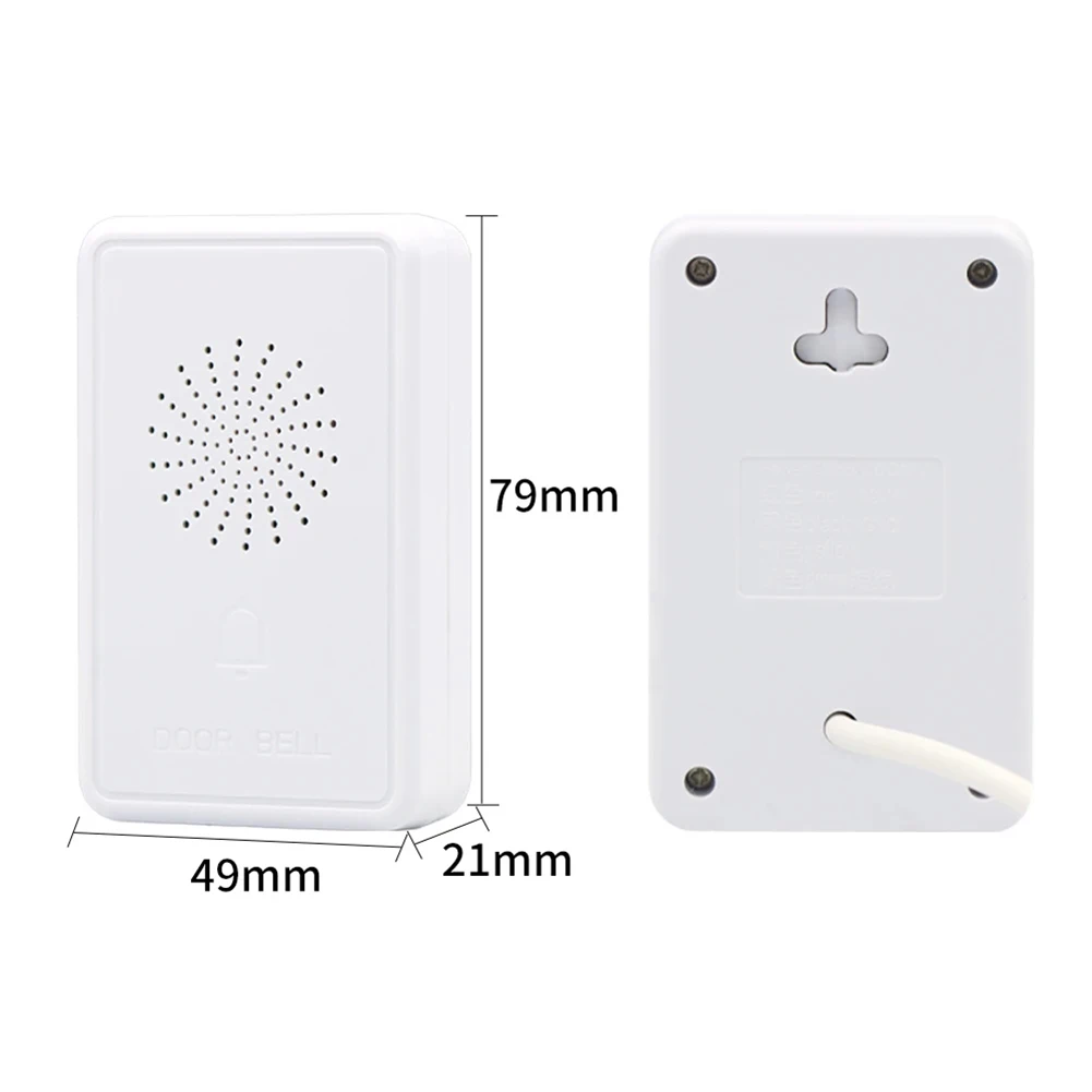 DC12V Wired Doorbell 90db For Household Access Control Wired Doorbell Security Access System Dingdong Electronic Doorbells