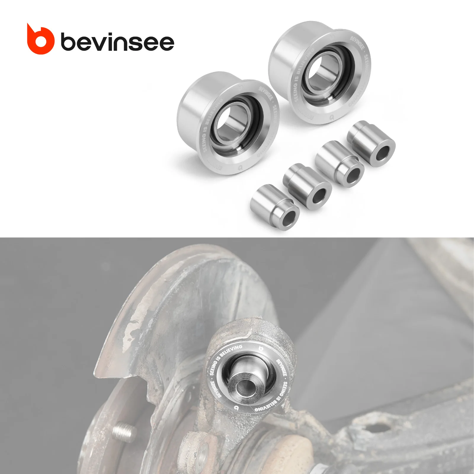 

Втулки заднего внешнего рычага BEVINSEE для BMW E46 E36 Z4 E85 E86, замена на 33326771828, 33326775551, 33321136311, 33321140345