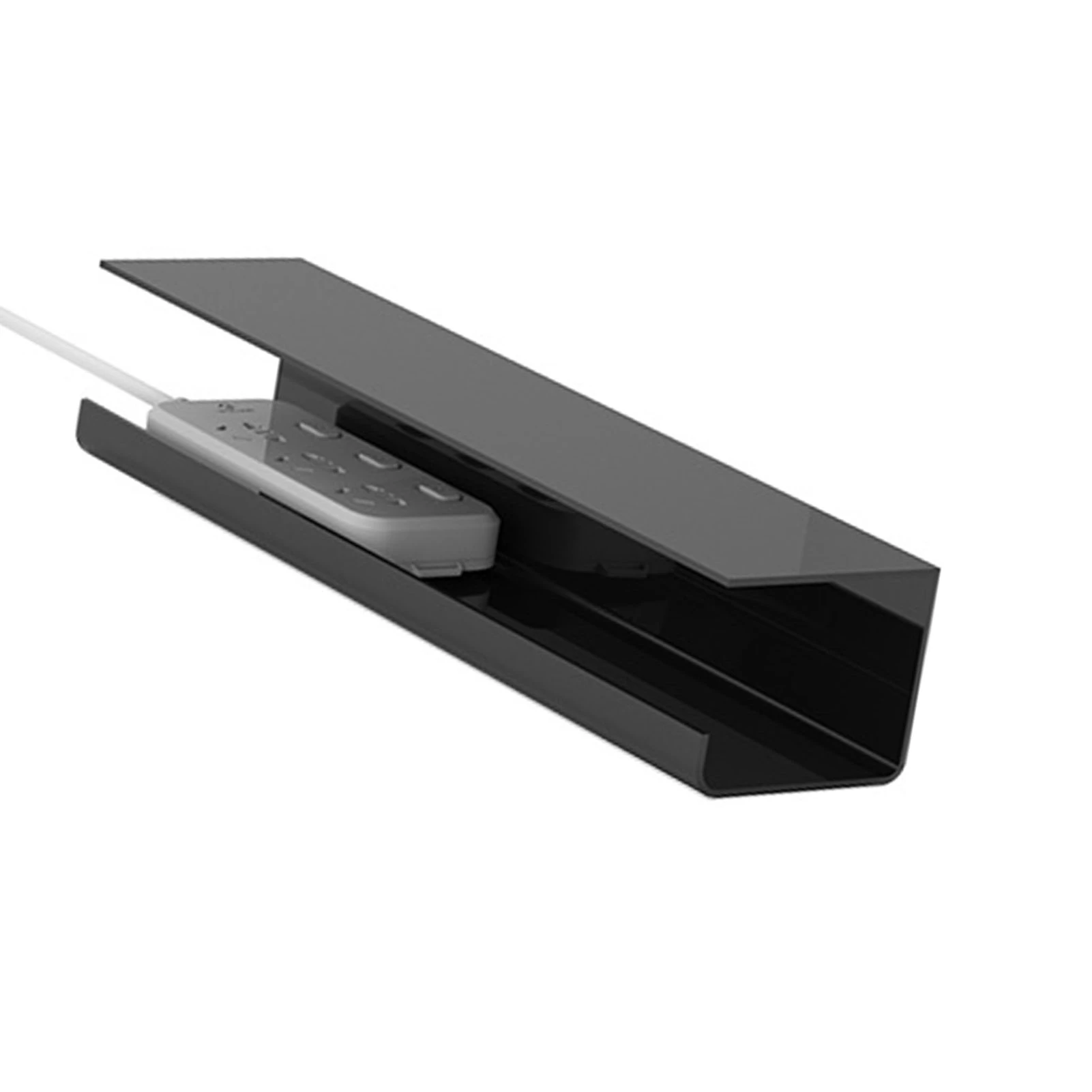 Under Desk Cable Management Tray Reduce Clutter Durability Punch Free Under Desk Power Strip Organizer