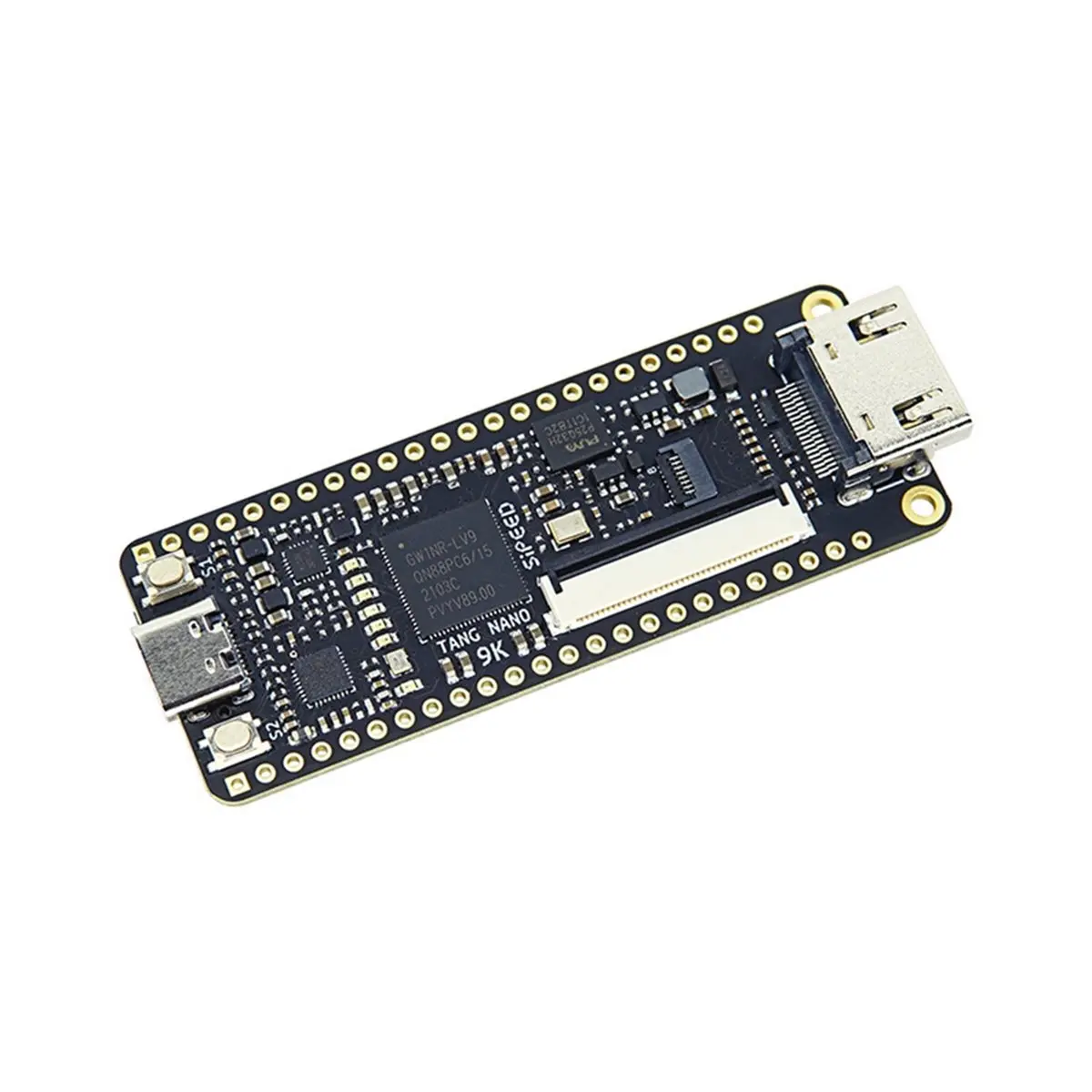 

(A32M) Плата разработки для Tang Nano 9K FPGA Gaoyun GW1NR-9 RISC-V RV, совместимая с HDMI, + 4-дюймовый SPI-экран + 2,54-мм пин-хедер