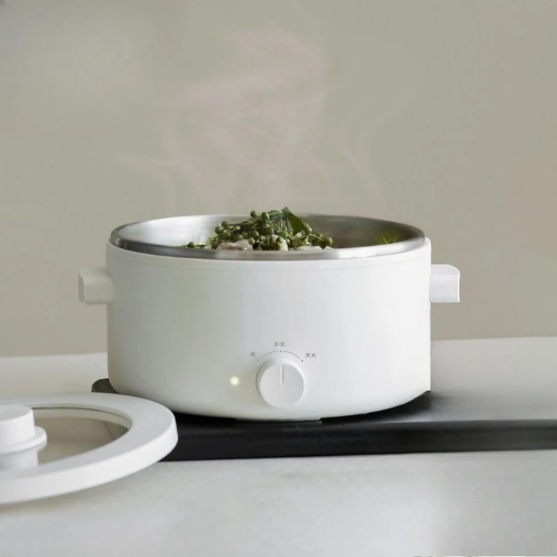 

Electric cooking pot stainless steel one person food electric hot pot household multi-function