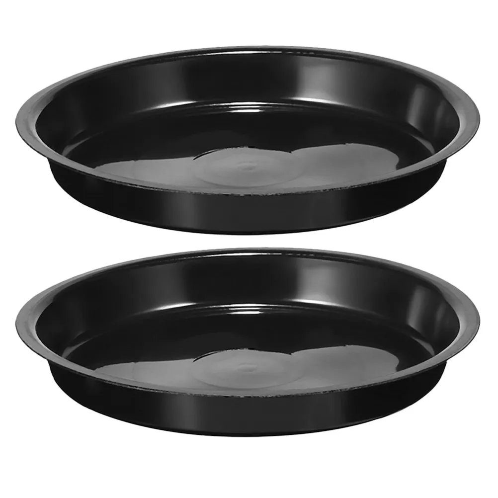 2Pcs Reusable Plant Saucer Tray Planter Drainage Round Saucer Plants Tray Plastic Bonsai Succulent Dishes Planter Flower Pot