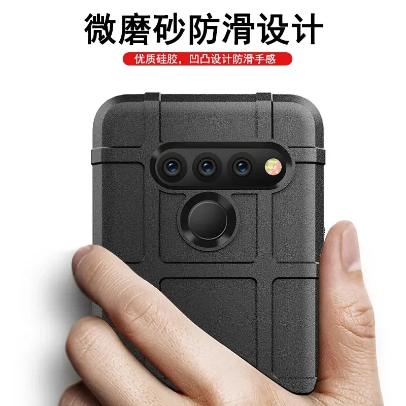 Rugged Shield Shockproof Phone Case For LG V50 V50S G8X V60 G8 G8S ThinQ Soft TPU Silicone Protective Back Cover Fundas