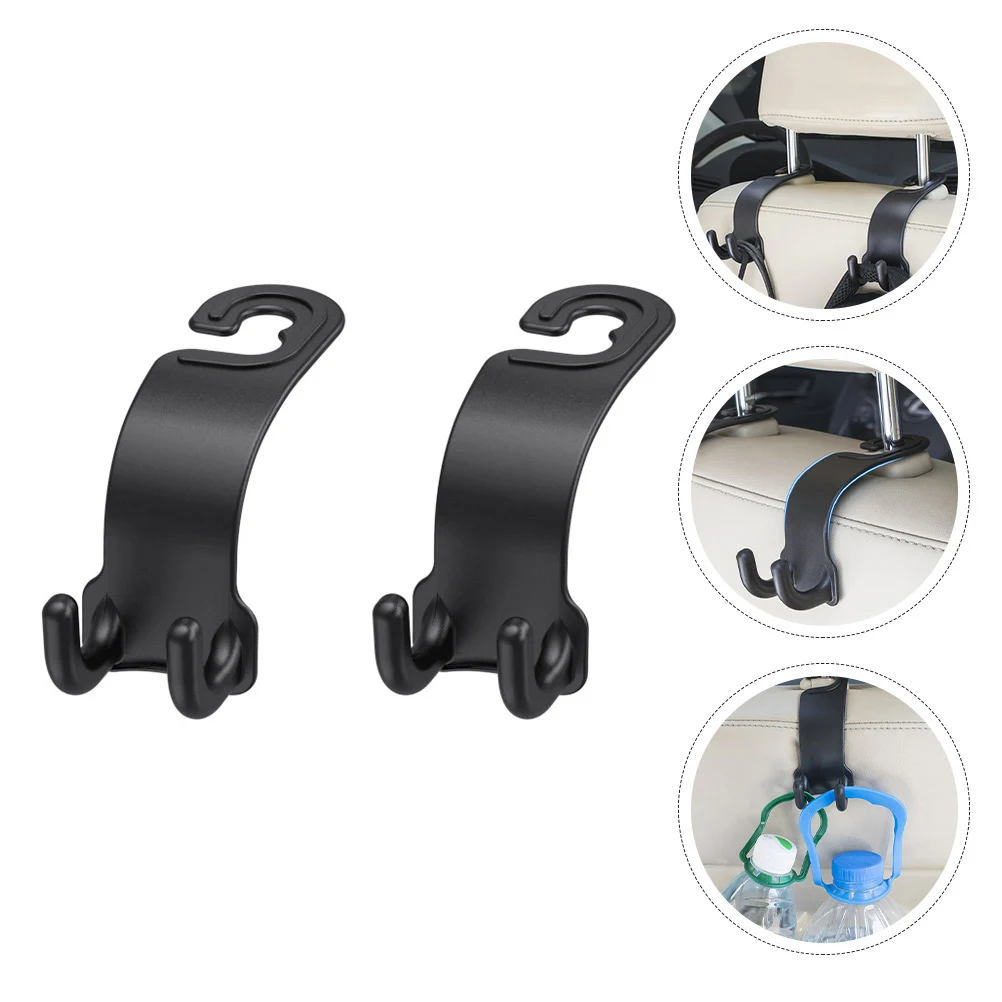 

4 pcs Multifunctional Car Back Seat Hooks Durable Plastic Storage Hangers For Suv Truck Hanging Organizer Accessories