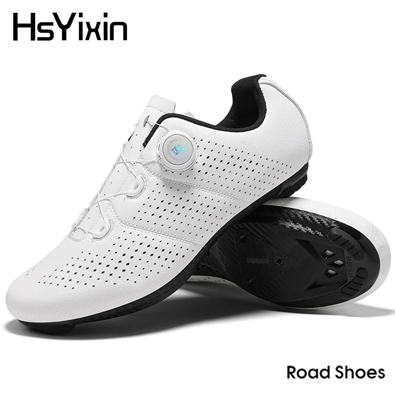 

Cycling Shoes Men Women HsYixin Flat MTB Bicycle Sneakers Professional Road Cycling Shoes Road Mountain Bike Lock Shoes