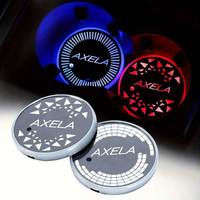 Car Water Coaster Cover Groove Mat Water Cup Pad Led Atmosphere Light for Mazda AXELA MX5 CX7 RX7 626 CX30 SKYACTIV