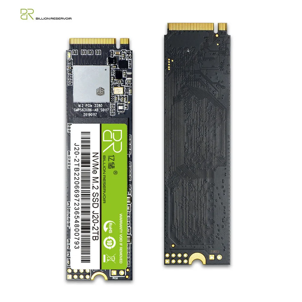 BR M.2 SSD 1 تيرا بايت محرك الحالة الصلبة 2280 M.2 NVMe SSD Drive PCIe Gen3 * 4 قرص صلب داخلي HDD لأجهزة الكمبيوتر المحمول المكتبية