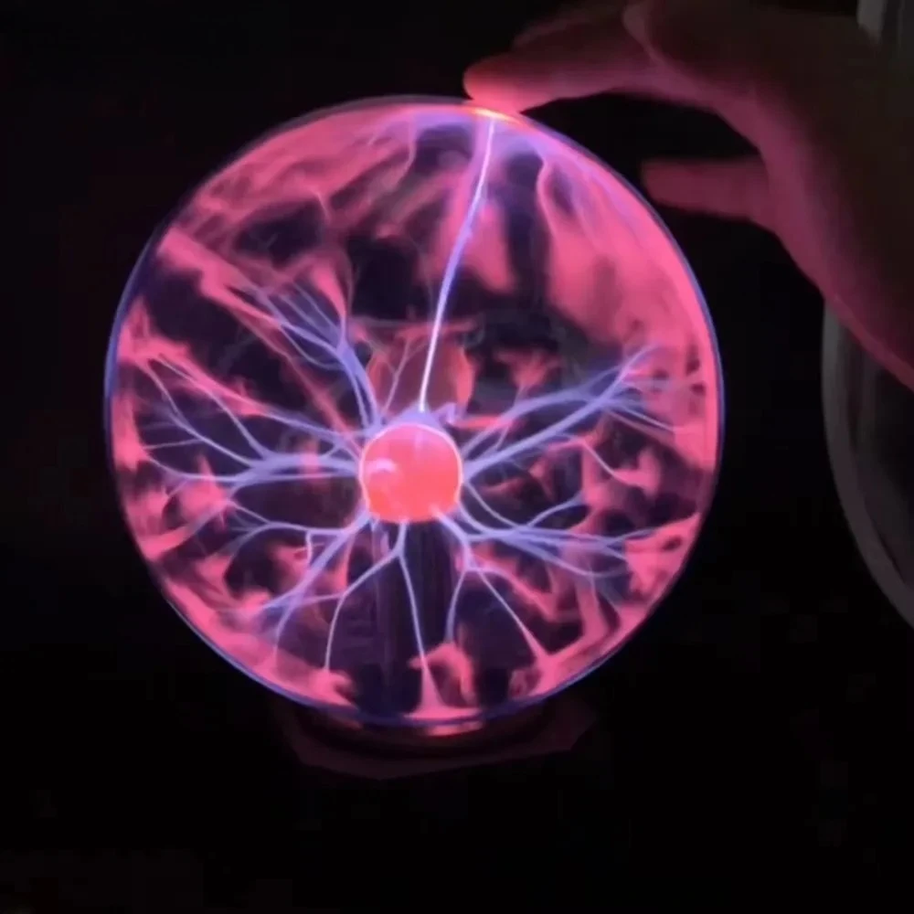 

Сенсорный плазменный шар с питанием от USB, статический электрический глобус, электрическая молния, идеальный подарок для вечеринок, дня рождения, праздника