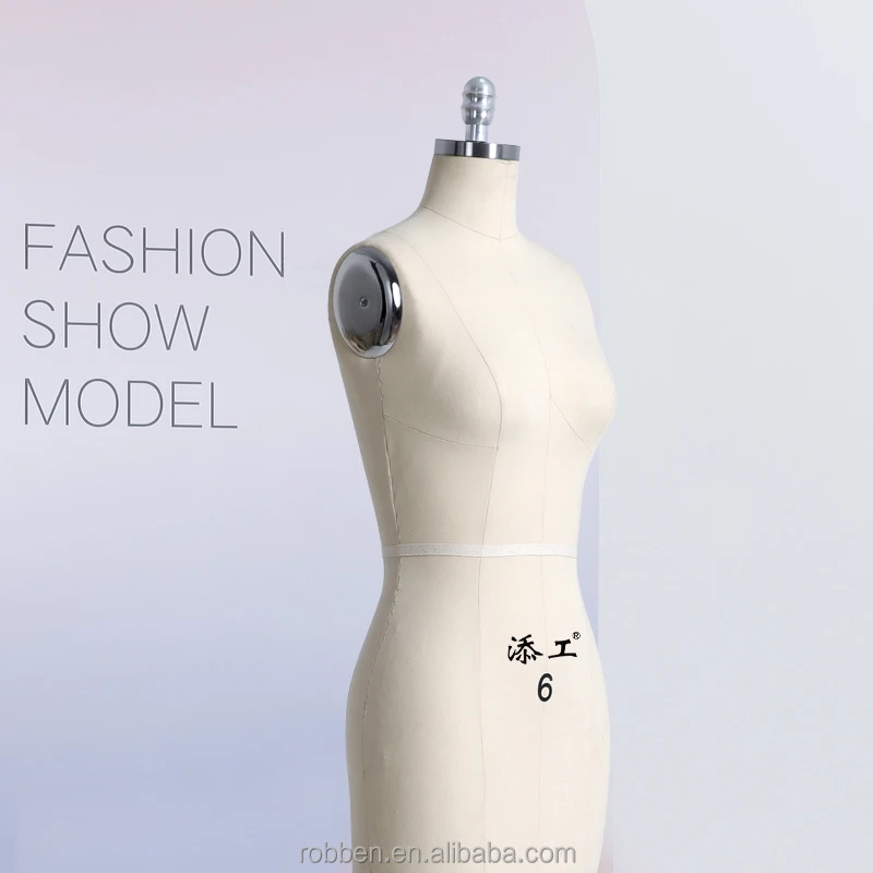 Female Professional Fiberglass Dress Form With Collapsible Shoulders Half Body Upper-Body For Tailor Use