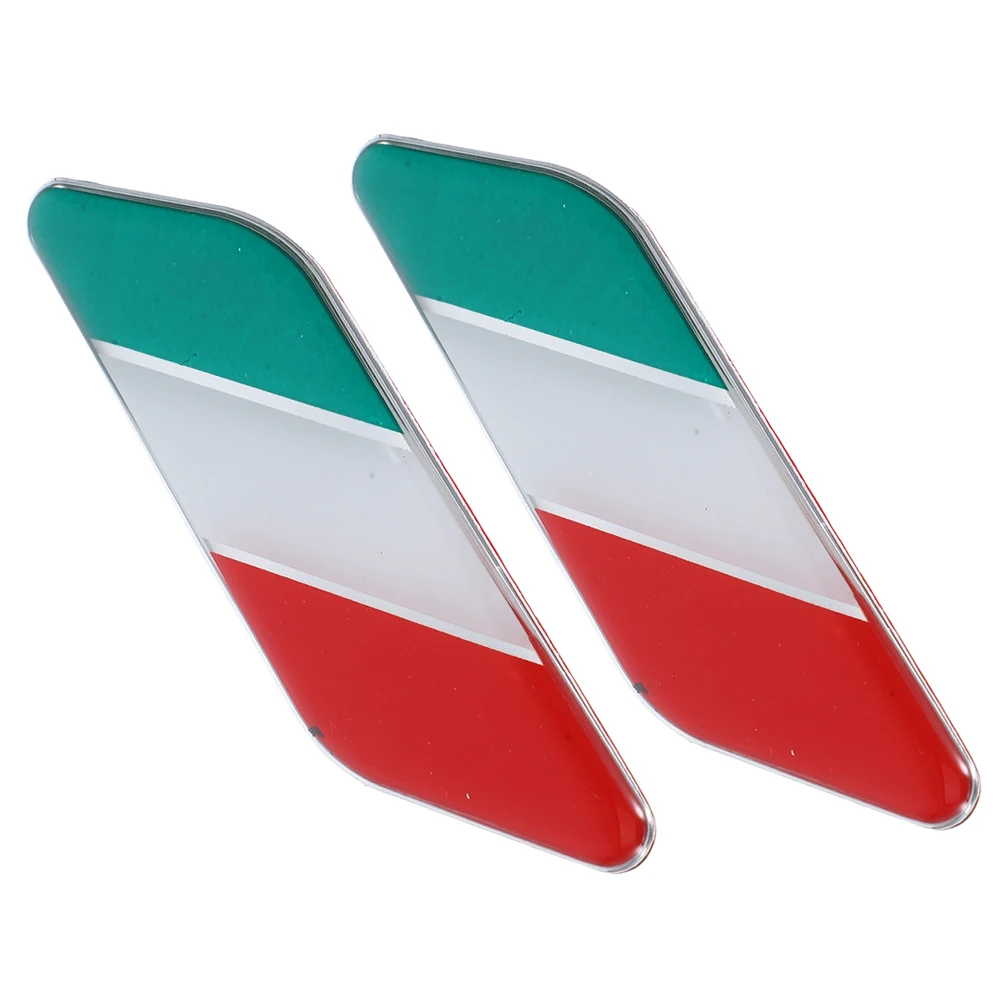

2 Pairs Body Stickers Car Decorative Automotive Decals Exterior Accessory Badge Flag