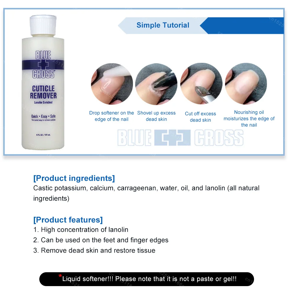 177Ml Cuticola Del Piede Rimuovere Piede Morto Esfoliante Ammorbidente Rimuovere La Pelle Morta e Calli Maschera Del Piede Pedicure Nail Enhancer