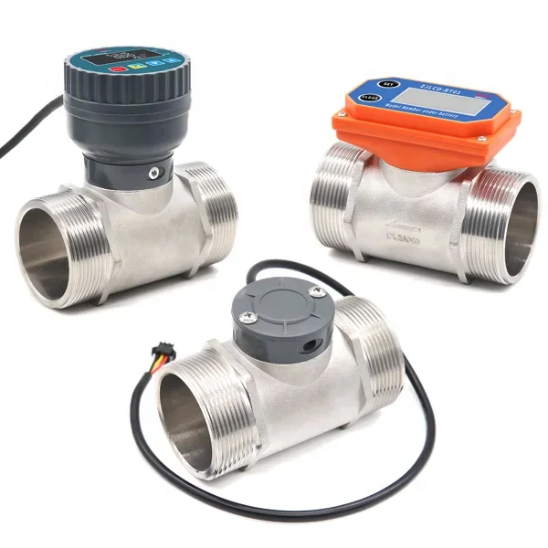 Pool & Accessories Water Flowmeter ZJSUS-DN50 Stainless Steel Flow Meter For Hot & Cold Water Standard 2'' Flow Rate 60-1100LPM