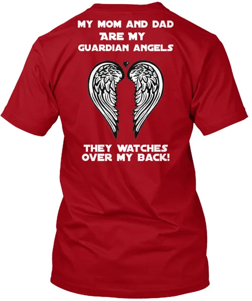 Mom&Dad GUARDIAN ANGELS Tee T-Shirt Made in the USA Size S to 5XL