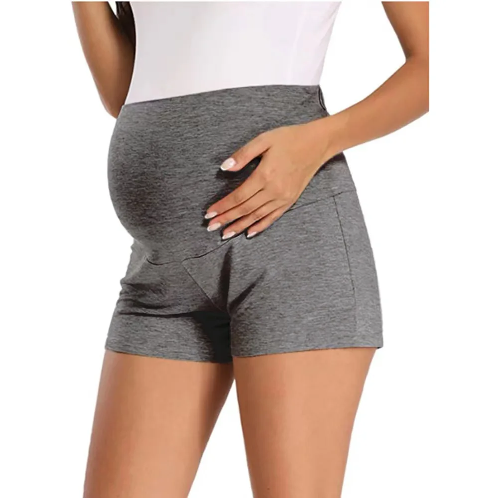 

Woman Maternity Leggings Short Length Soft Adjustable Waist Pregnant Pregnancy Clothes Pants Ropa Enceinte Mujer Embarazada