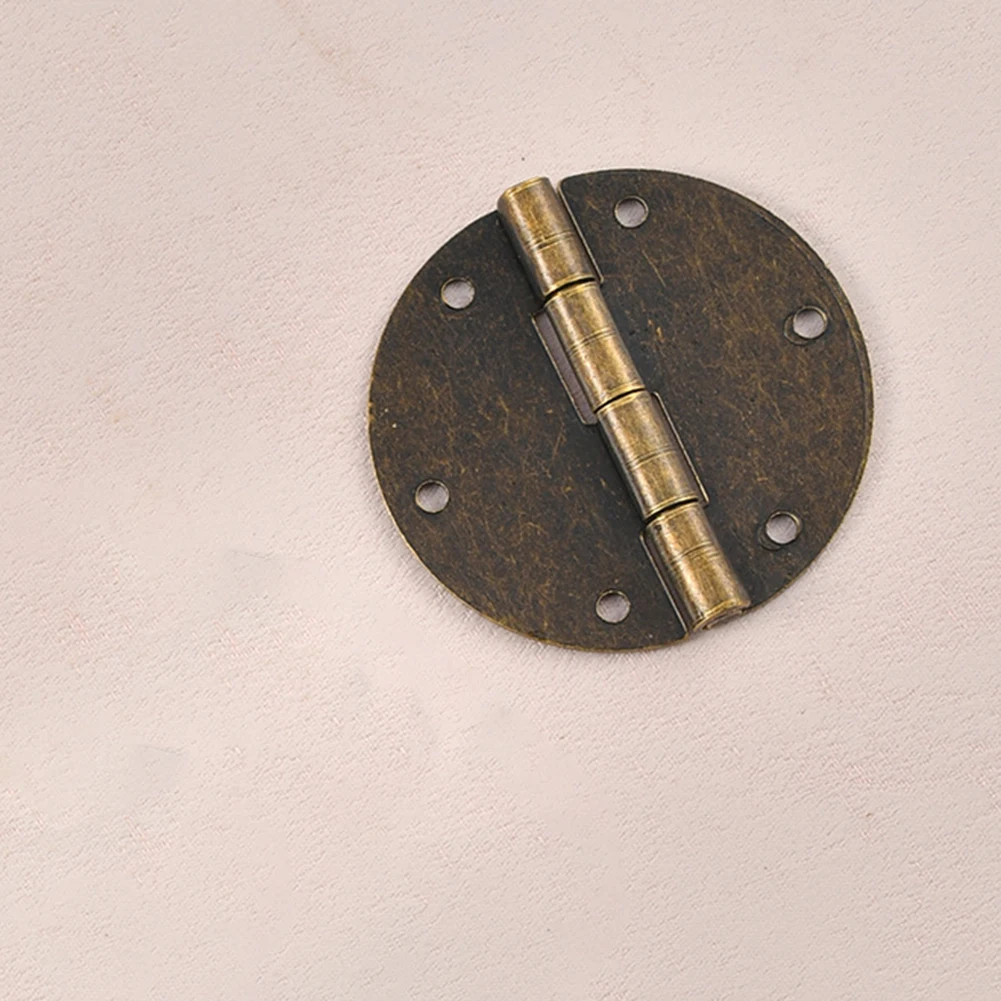 DIY Copper Vintage Round Hinges Set