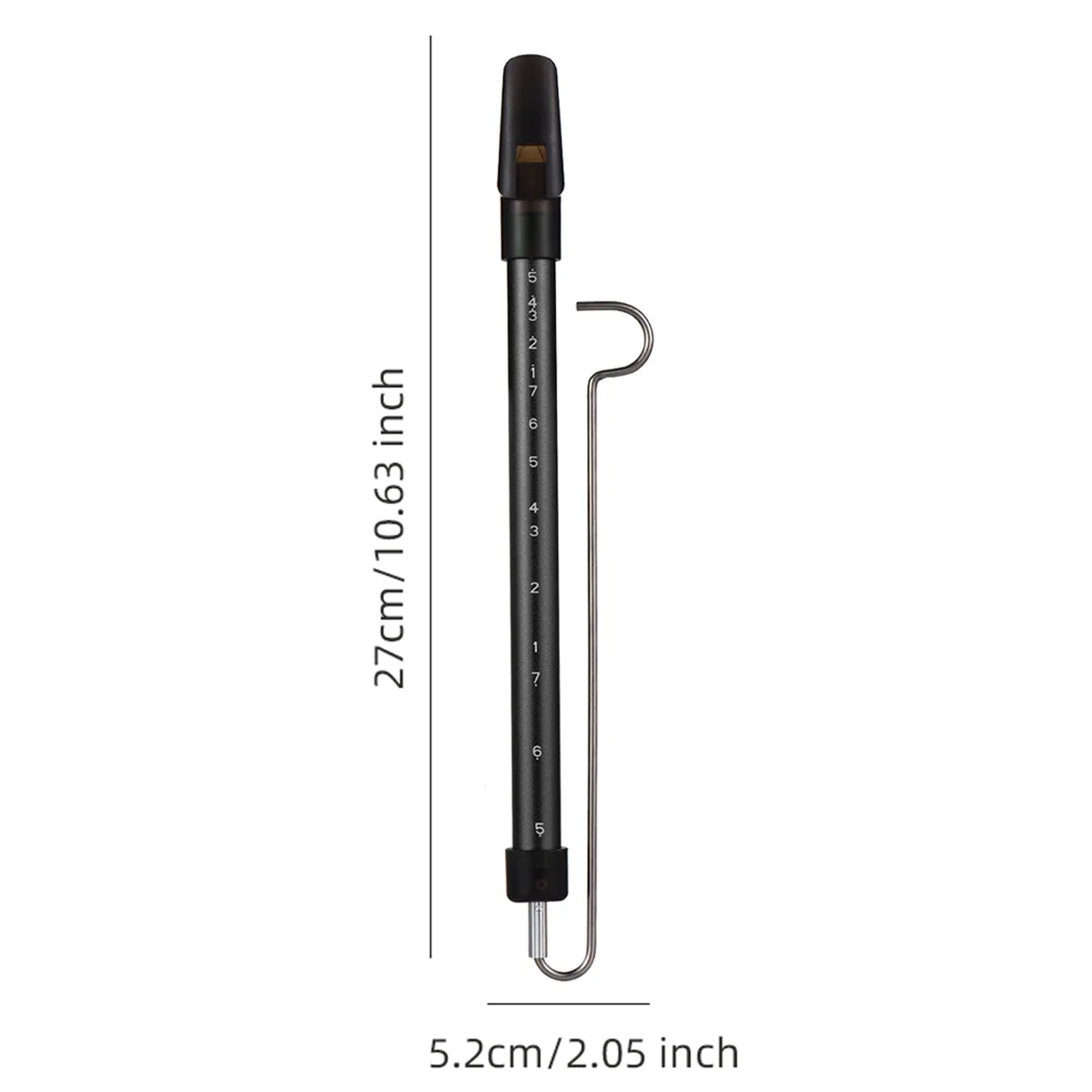 1pc Metal Slide Whistle Scale Sliding Flute Matte Surface Steel Sliding Rod Musical Instrument for Beginners Performers 2025