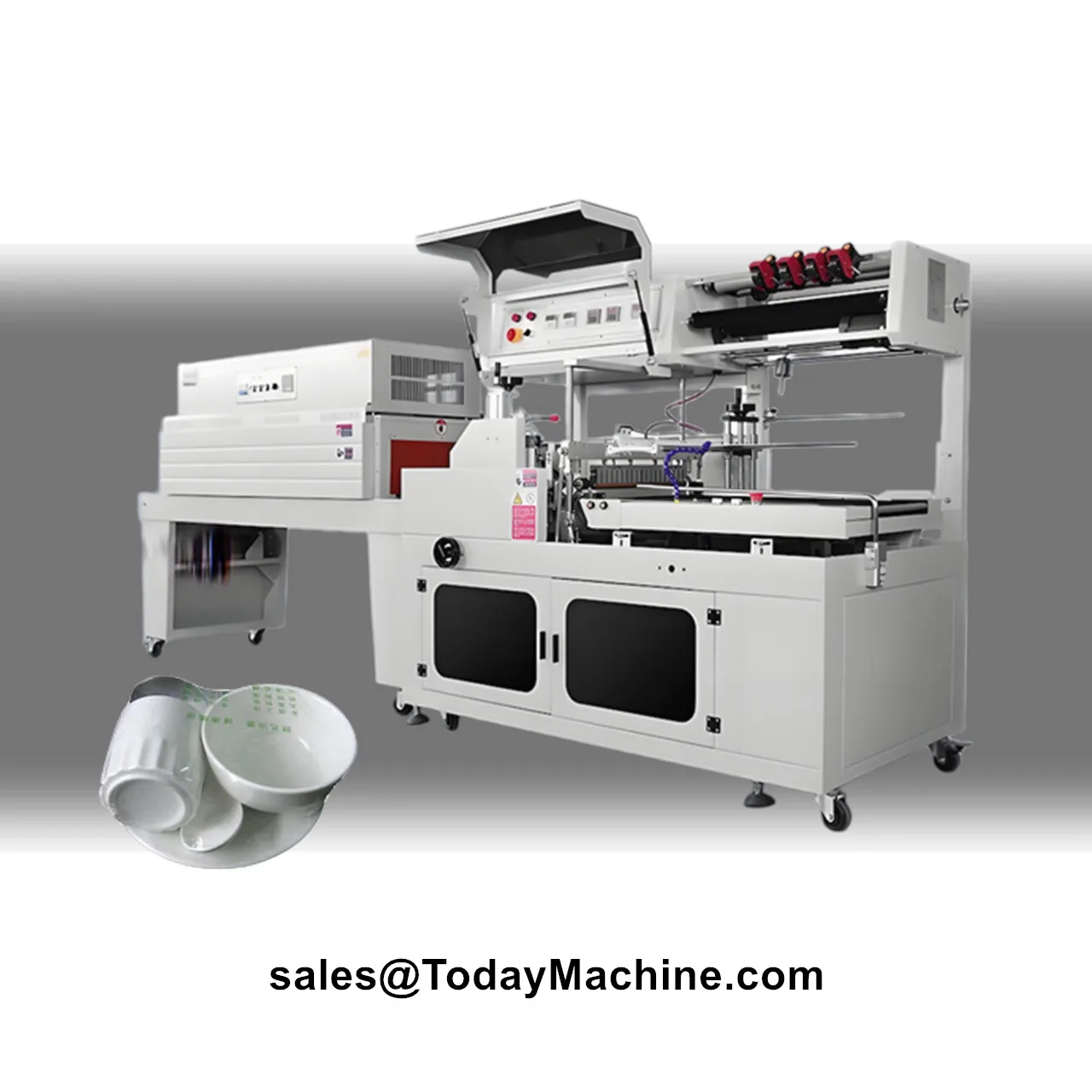 Automatic Plastic Film Shrink Wrapping Machine for Beverage Packaging Boxs Book Sealing Cutting Machine