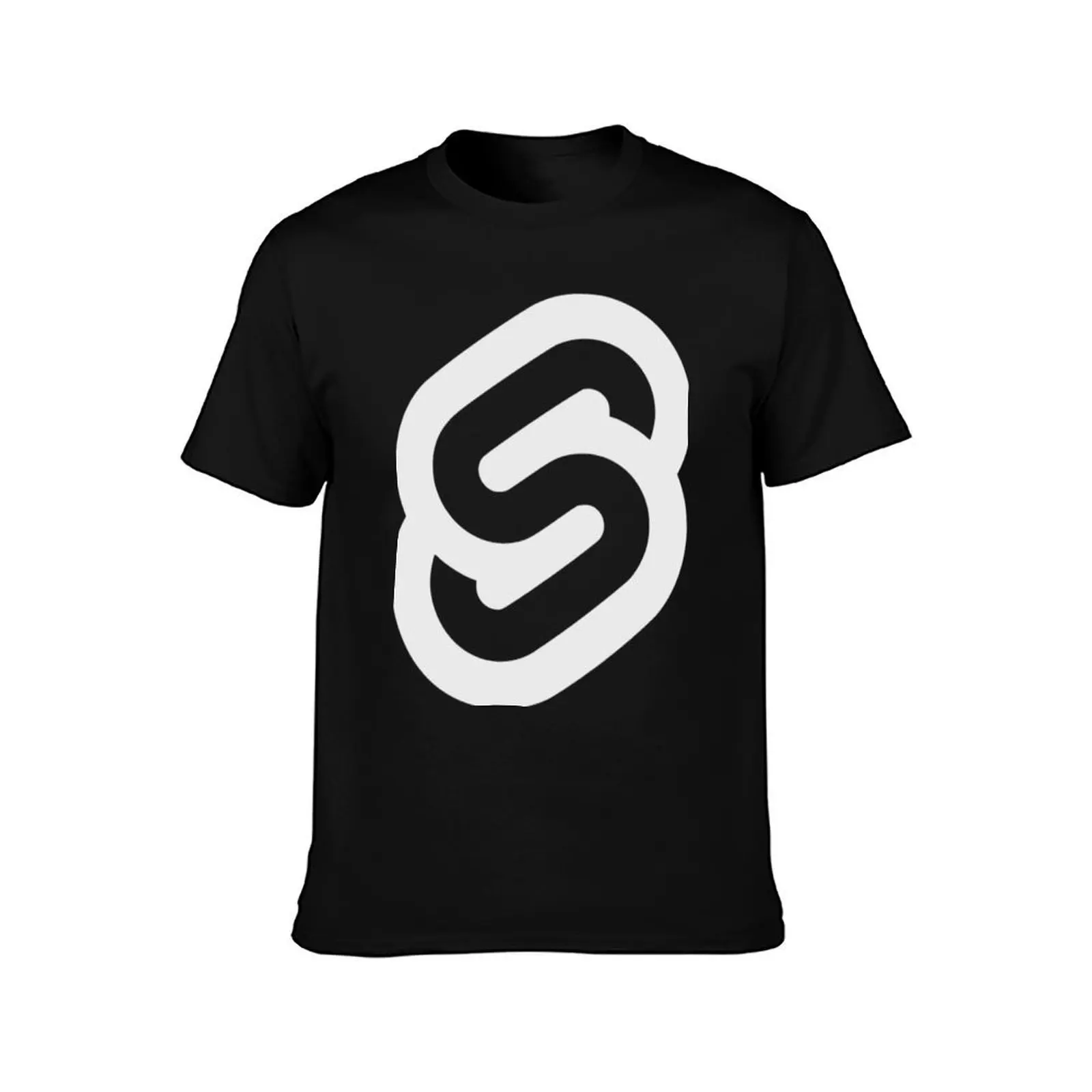 Minimalist Svelte JavaScript T-Shirt, Summer Casual Cotton Tee, Oversized Streetwear Tops, Vintage Graphic Print, 100% Cotton