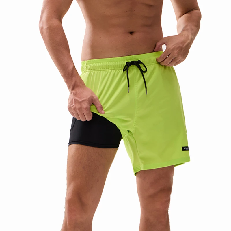 Neueste Herren- und Damen-Laufshorts, Atmungsaktive Schnelltrocknende Sport-Badeshorts mit Taschen, Strand- und Urlaubsshorts – Detail 9
