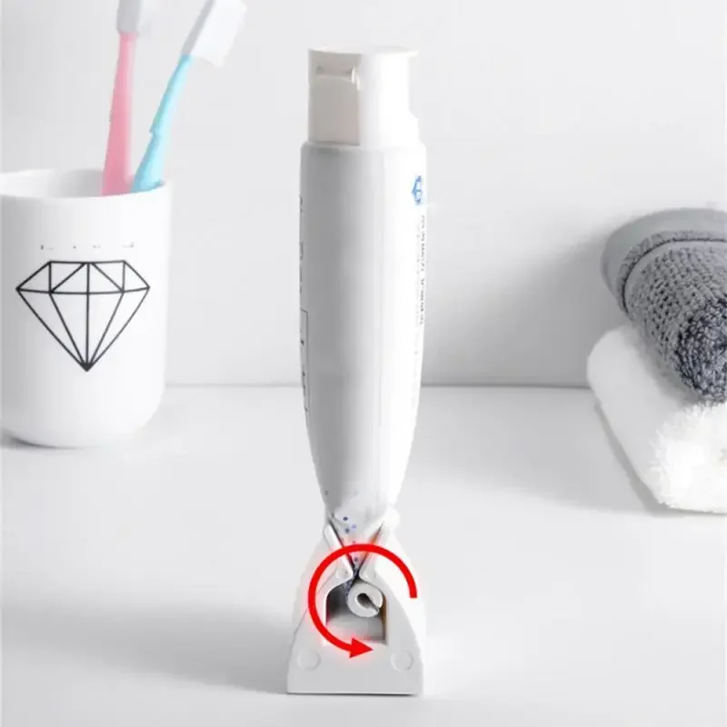 Toothpaste Squeezer Tooth Paste Holder Oral Care Bathroom Tools Tube Cosmetics Press Facial Cleanser Rolling Squeezing Dispenser