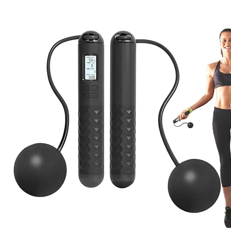 Touwloos springtouw met tegen fitness gewogen springtouw Slim draadloos tellen springtouw voor fitnessaccessoires