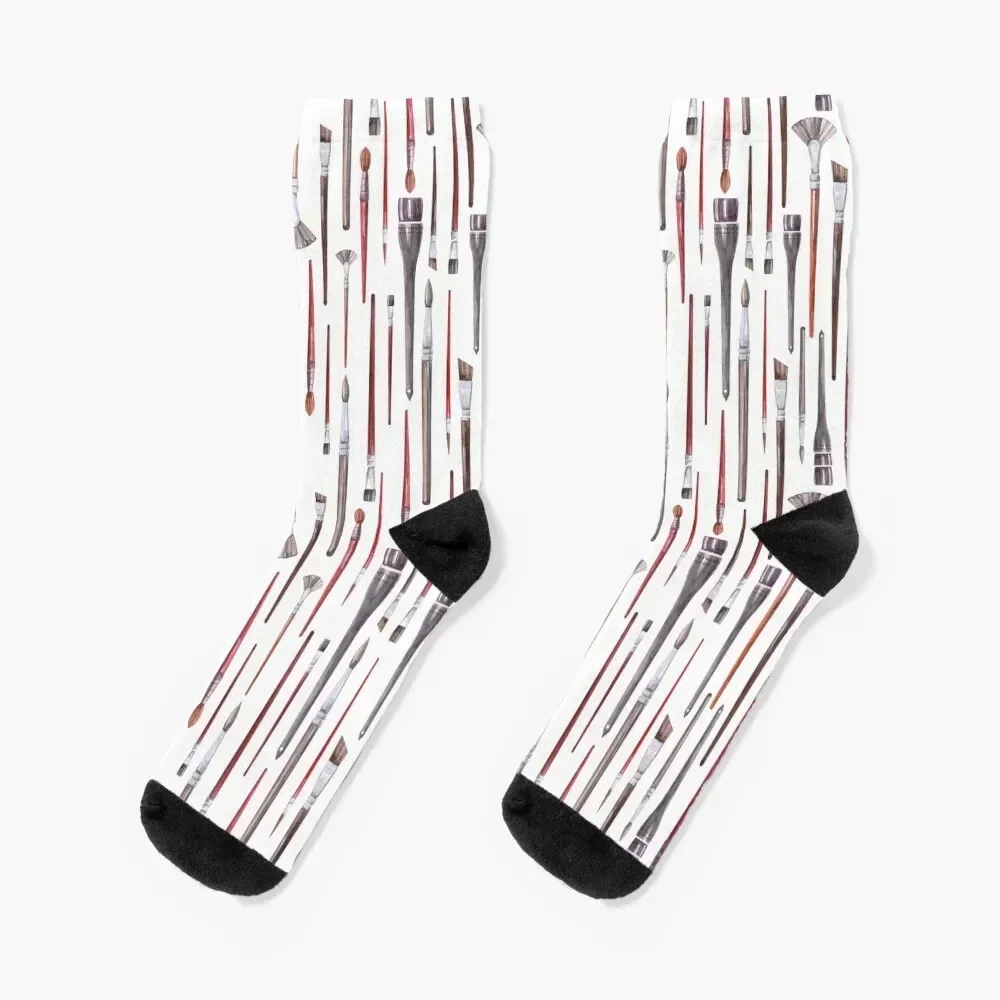 

Artist brush pattern Socks essential aesthetic Novelties Socks Women Men's