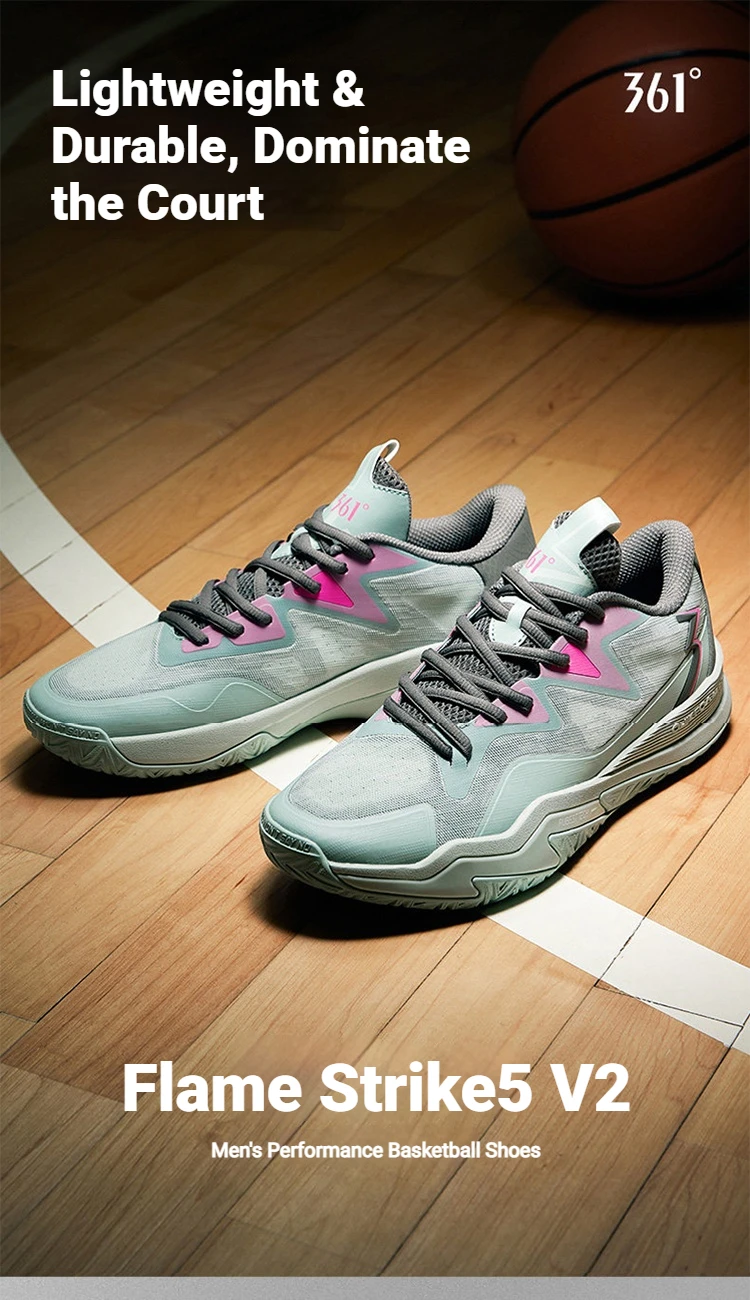 361 Degrees Flame Strike5 V2 Herren-Basketballschuhe Neue atmungsaktive, leichte, verschleißfeste, flexible Herren-Sneaker 672631117 – Detail 3