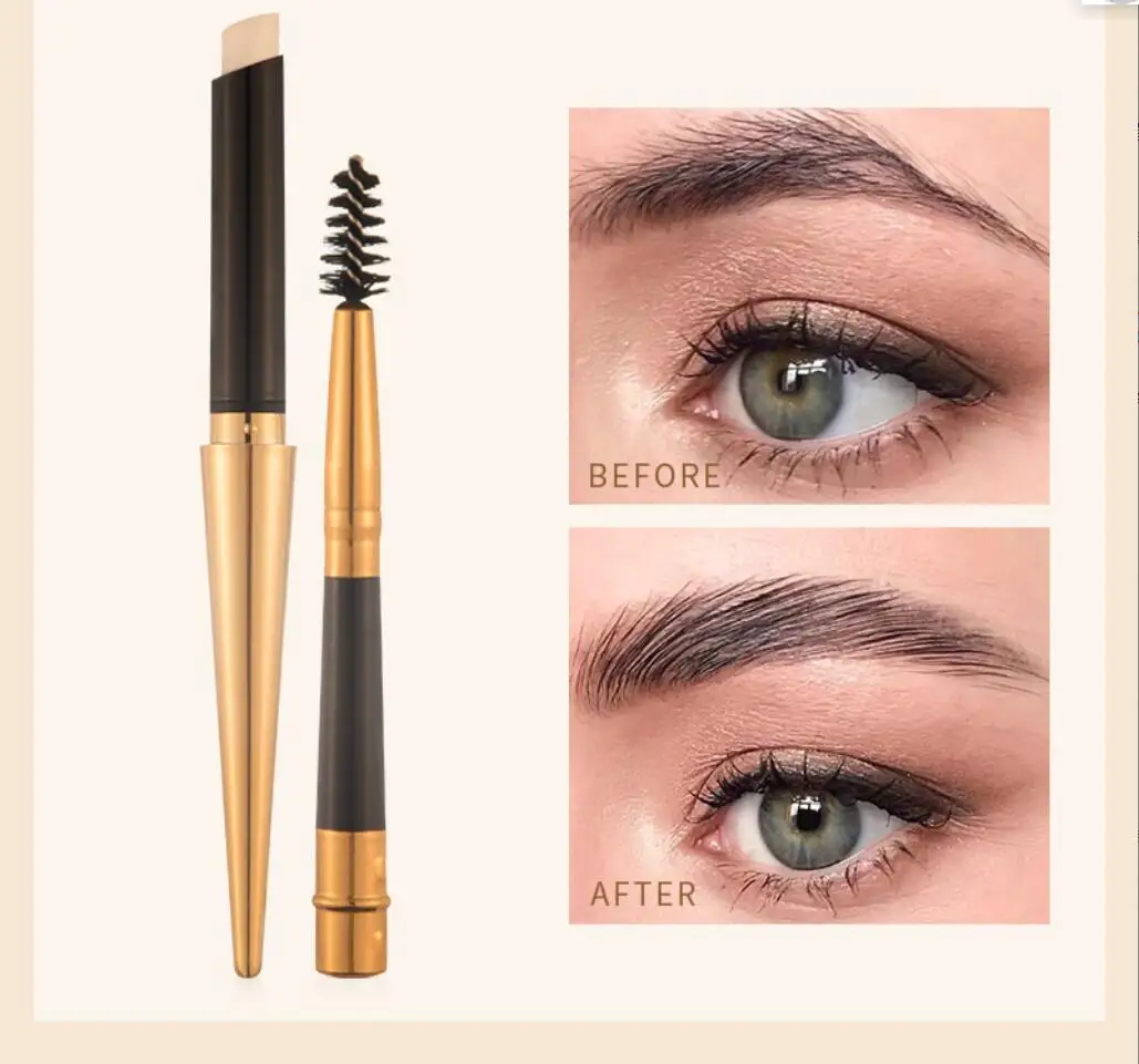 

Eyebrow Pencil Natural Waterproof No blooming Rotating Automatic Eye Brow Pencil with Brush Brown Beauty Cosmetic Tool T2404