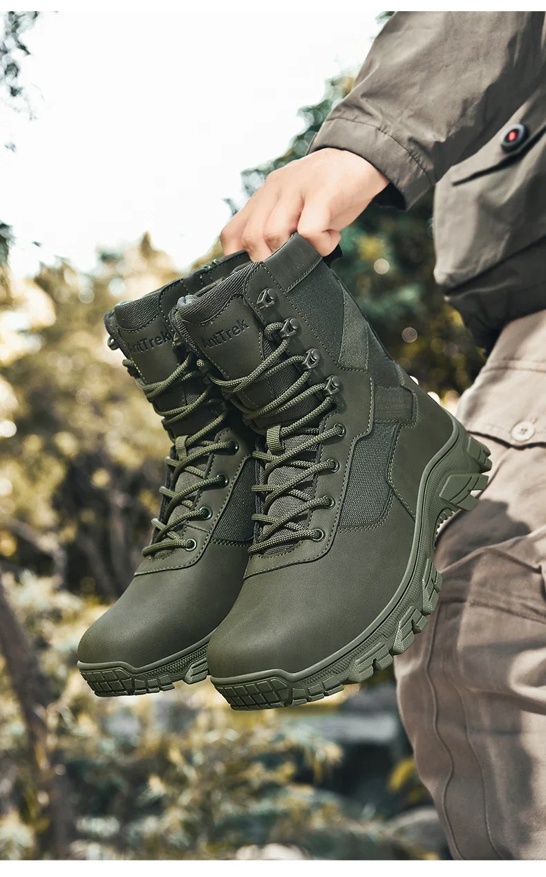 Taktische Herrenstiefel, atmungsaktiv, ultraleicht, Sicherheits-Armeestiefel für Männer, Rapid Response Desert Boots, wasserdichte Jagdstiefel zum Schnüren – Detail 27
