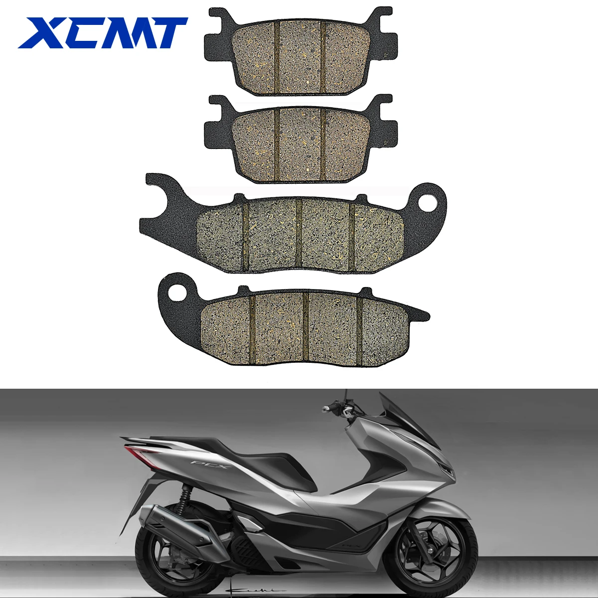 

For Honda PCX125 WW125AM 2021 WW125AP 2023 WW125HVM PCX e:HEV 2021 Scooter Front Rear Brake Pads Kit Set Parts ﻿Accessories