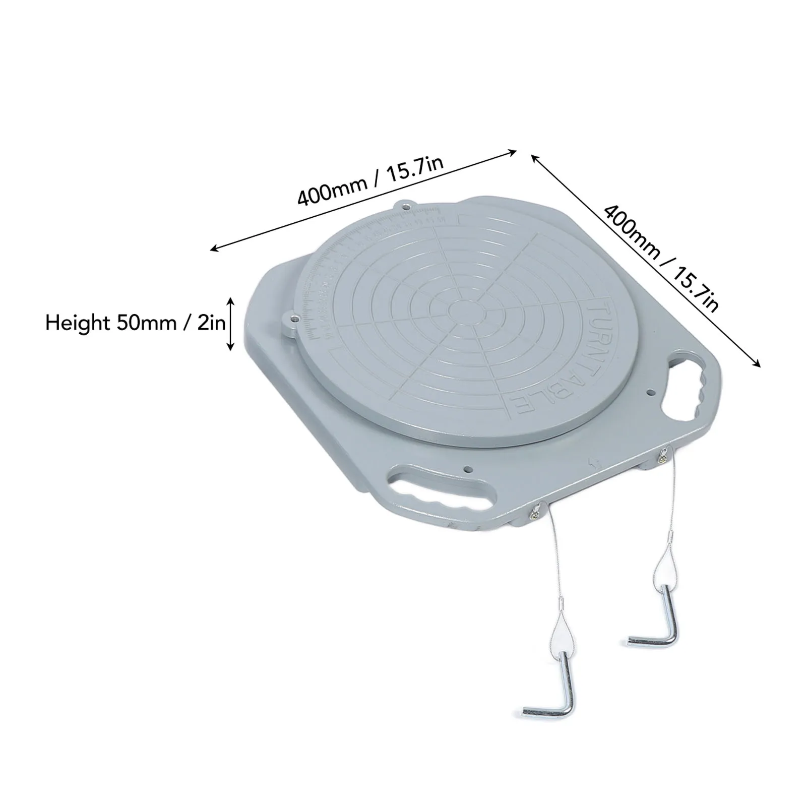 Wheel Alignment Turn Table Tool 360 Degree Rotation Enhanced Handling Performance Mg Alloy Wheel Alignment Turn Plate for Van