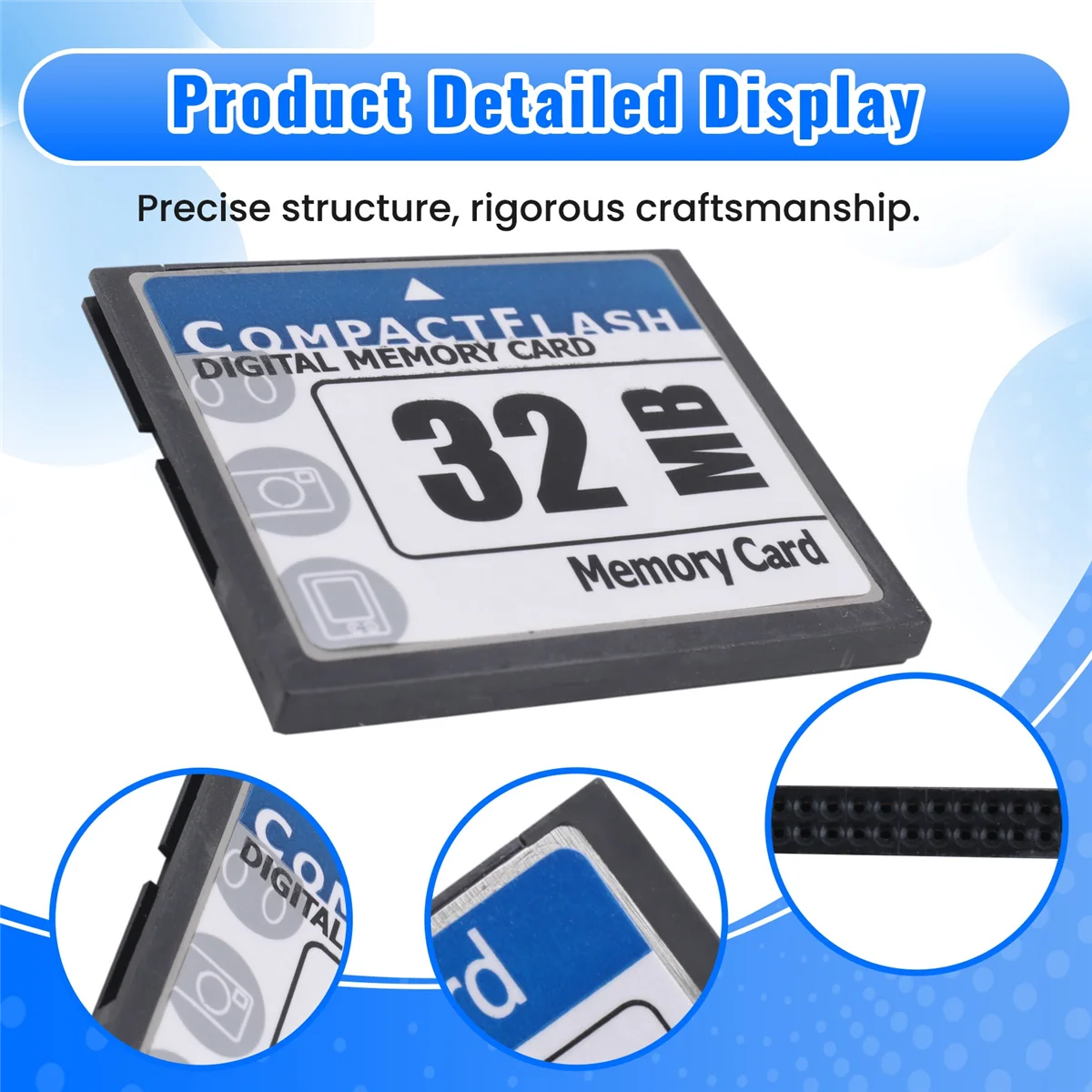 NN89R 32MB Compact Flash Memory Card for Camera, Advertising Machine, Industrial Computer Card