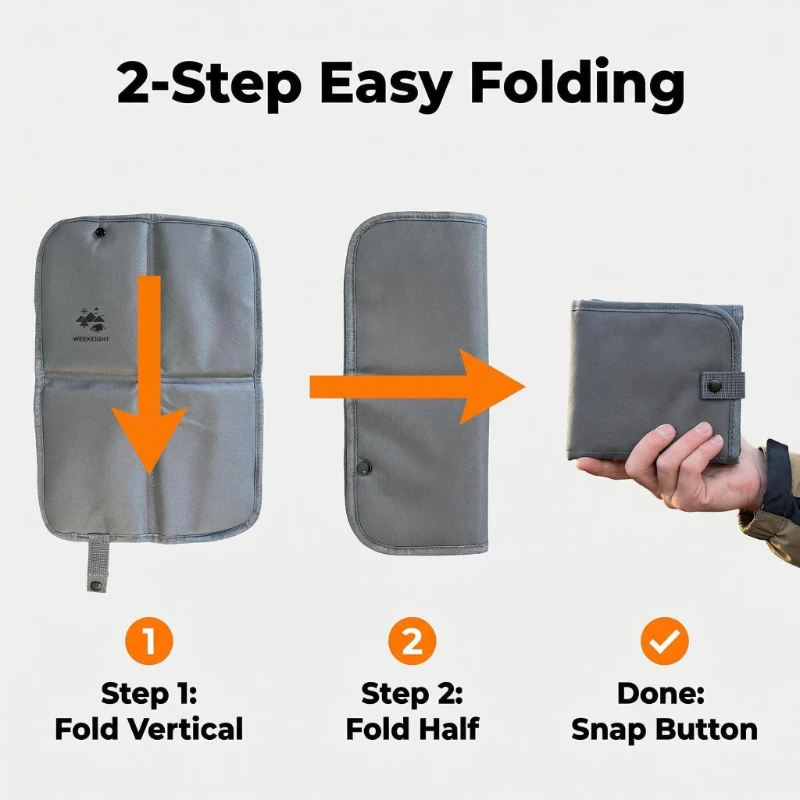 Outdoor Camping Folding Cushion, Portable Storage That Doesn't Take Up Space, Suitable for Spring Outings in The Wilderness