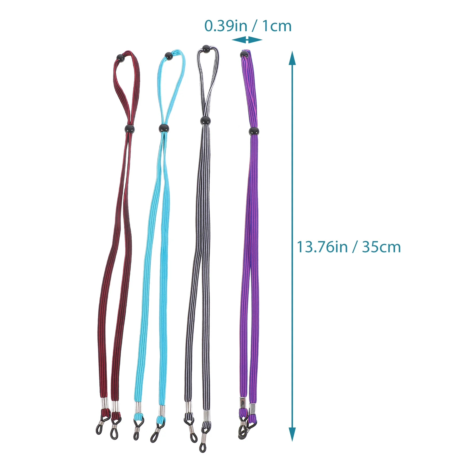 4 Pcs Glasses Chain for Women Eyeglass Chains Elastic Exercise Cord Reusable Rope Fixing Child