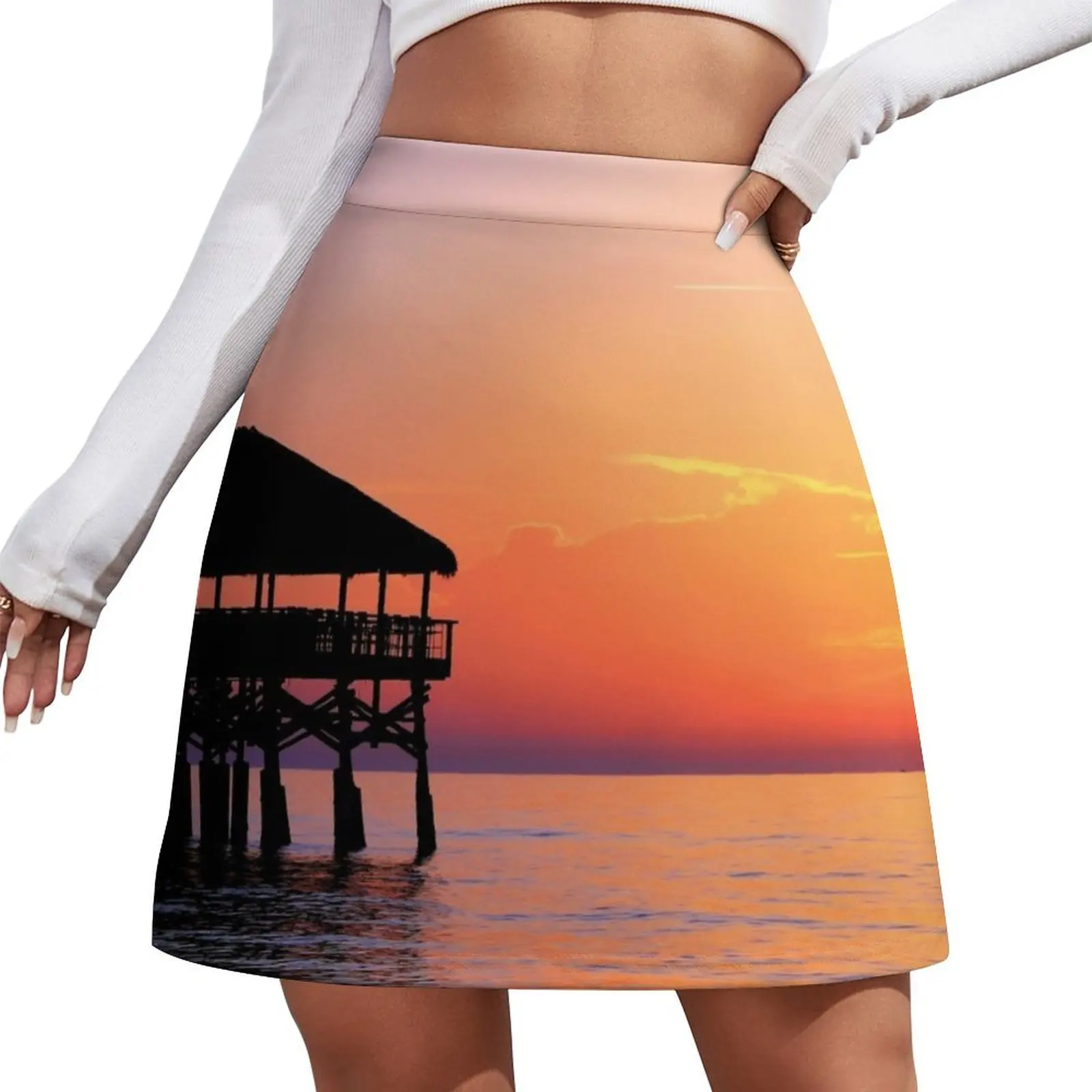 

Cocoa Beach Pier Mini Skirt clothes for women skorts for women rave outfits for women Mini Skirt