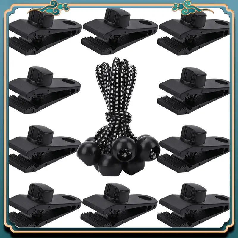 أحدث مشابك قماش القنب شديدة التحمل، 20 حزمة من مشابك قماش القنب، مشابك قماش للتظليل، مشابك غطاء مظلة حمام السباحة، مشابك حبال بنجي #6